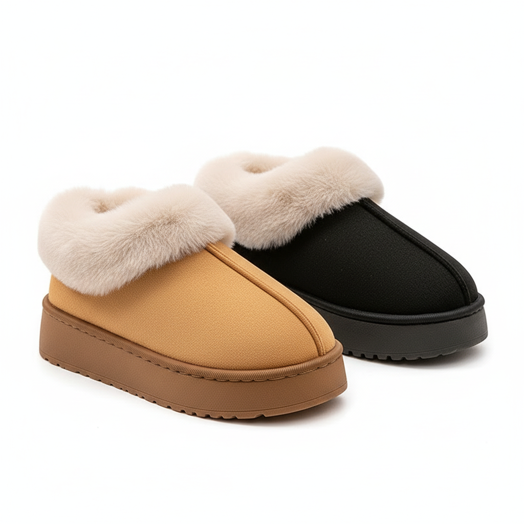Winter Women Shoes Fashion Snow Boots Fluffy Plush Faux Fur Soft Slippers Outdoor Indoor Comfortable Warm Home men's Shoes