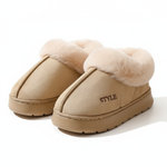 Couple's Luxury Comfortable Warm Fleece Lined Winter Slippers - Elegant, Warm, and Comfortable Thick Sole Indoor