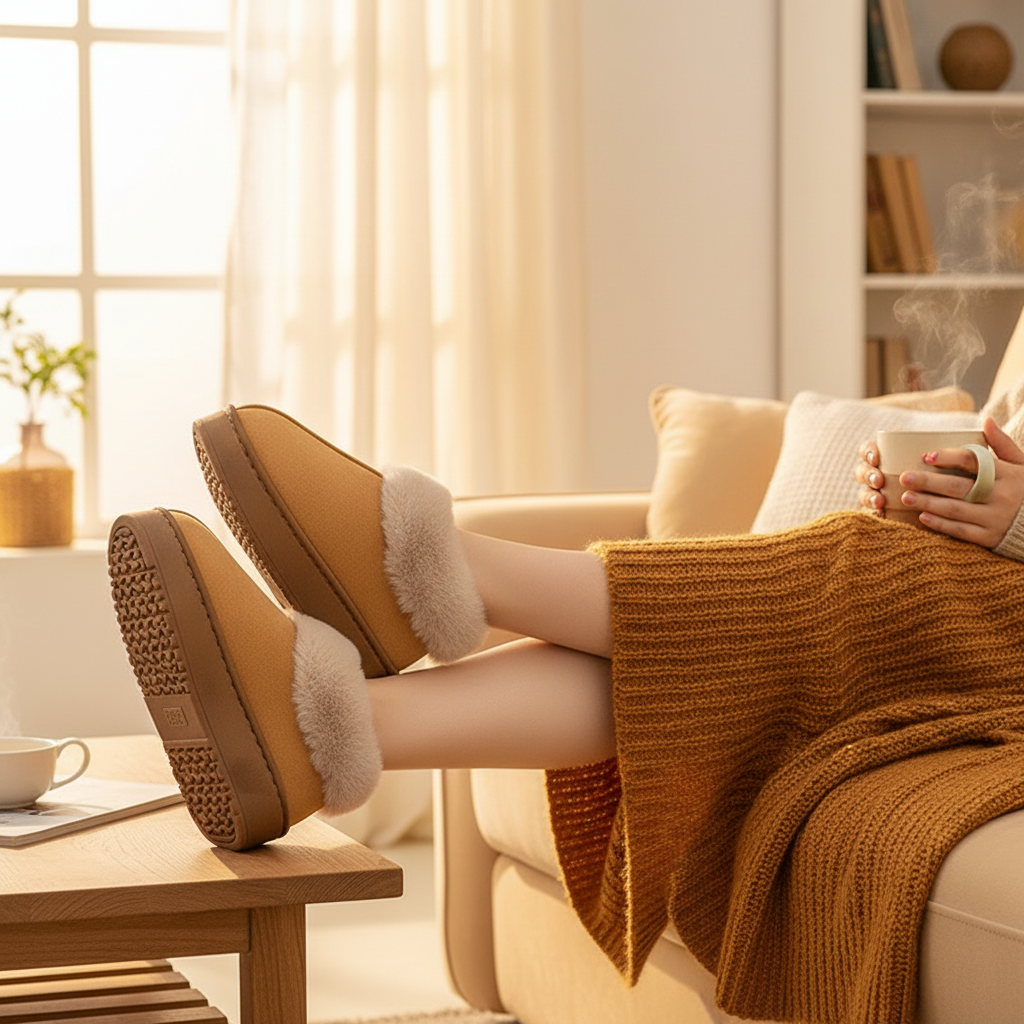 Winter Women Shoes Fashion Snow Boots Fluffy Plush Faux Fur Soft Slippers Outdoor Indoor Comfortable Warm Home men's Shoes